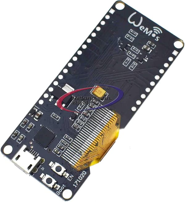 ESP32 CP2102 ja 0,96 tuuman OLED-kaksoismuotolevy -