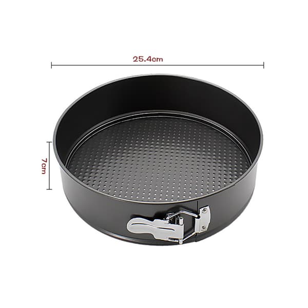 3 stk kakeform hjerteformet rund non-stick med avtakbar bunn kakeform med spenne