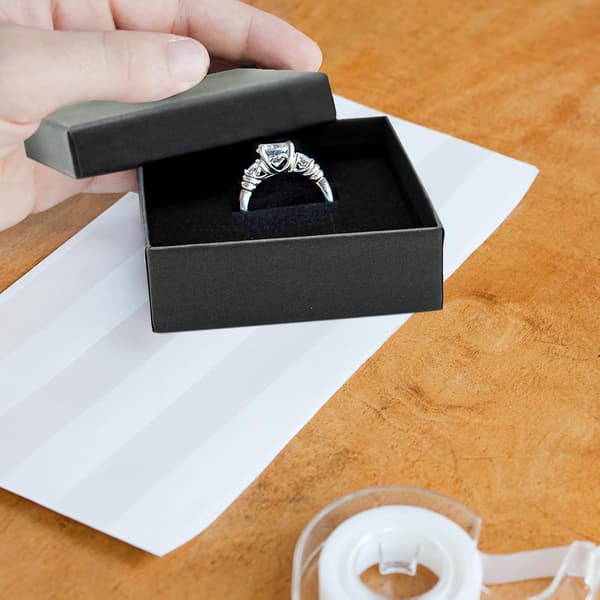 Black Cardboard Jewelry Box Square Cardboard Boxes Small Black DXGHC
