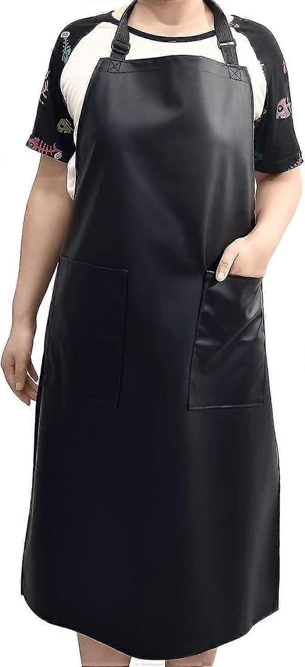 Waterproof Apron Without Pocket - Adjustable Water and Oil Resistant Apron for Various Tasks