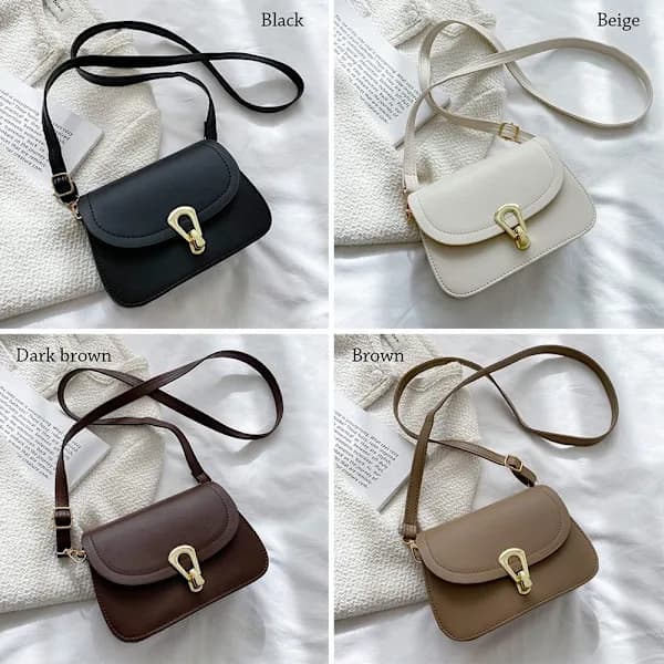 Messenger Skuldertaske Crossbody Tasker MØRKEBRUN mørkebrun