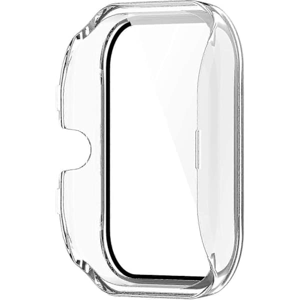 Scratch-resistant PC Protective Case with HD Tempered Glass Screen Protector for Amazfit GTS 4 (Transparent)