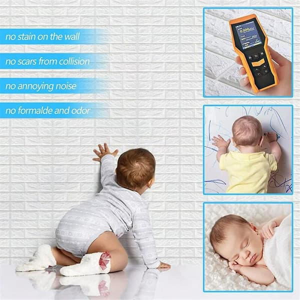 7.3D 3-dimensional Wall Decals Self-adhesive Wallpaper Anti-collision Decorative Decals 10 pcs