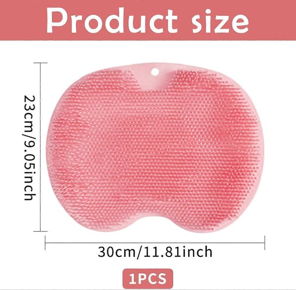 1 pc silicone massage bath mat, shower foot brush with suction cup