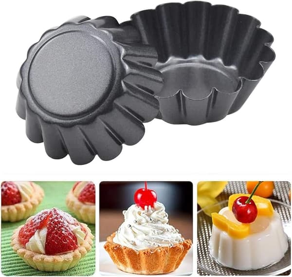 2 stk karbonstål fortykkede komposittkakeformer DIY baking c