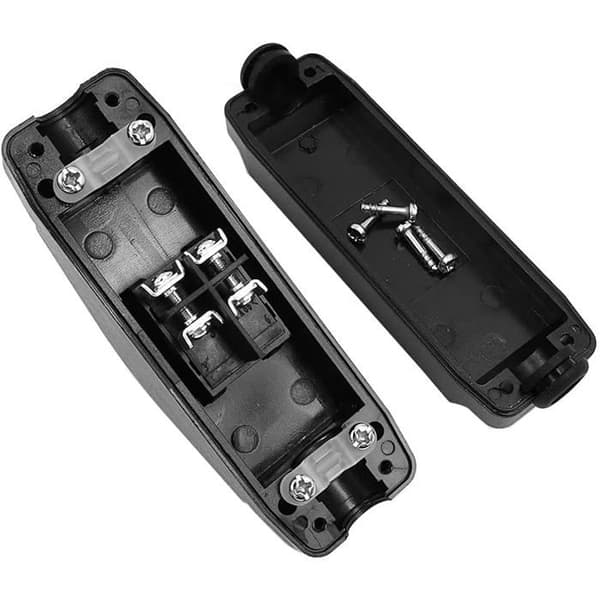 16A Heavy Duty Inline Pull Cord Switch, High Current Inline On/Off Rocker Switch with LED Screw Terminal