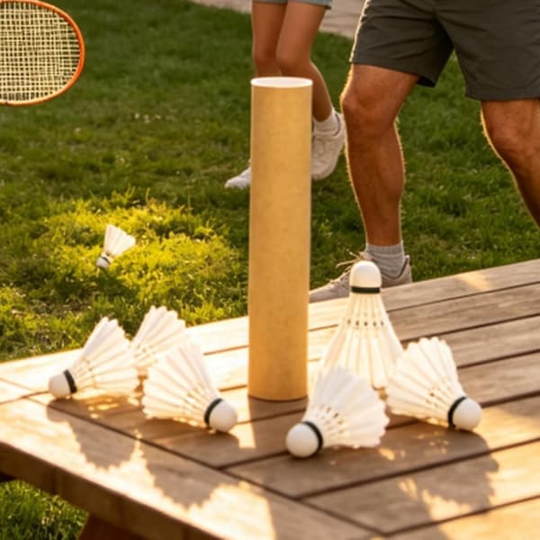 Badminton Shuttle 12 st inomhus slagträningsfjäderbollar -