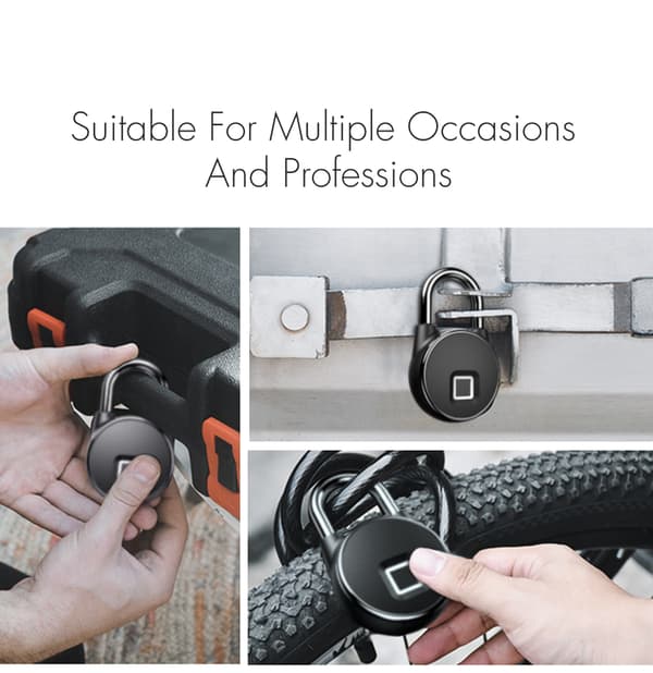 P22+ Tuya smart padlock with fingerprint reader