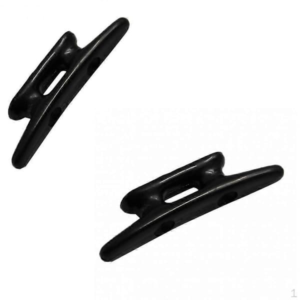 2 stk. 3'' sort nylon lukket base marinebåd & dock 3 tommer klamper