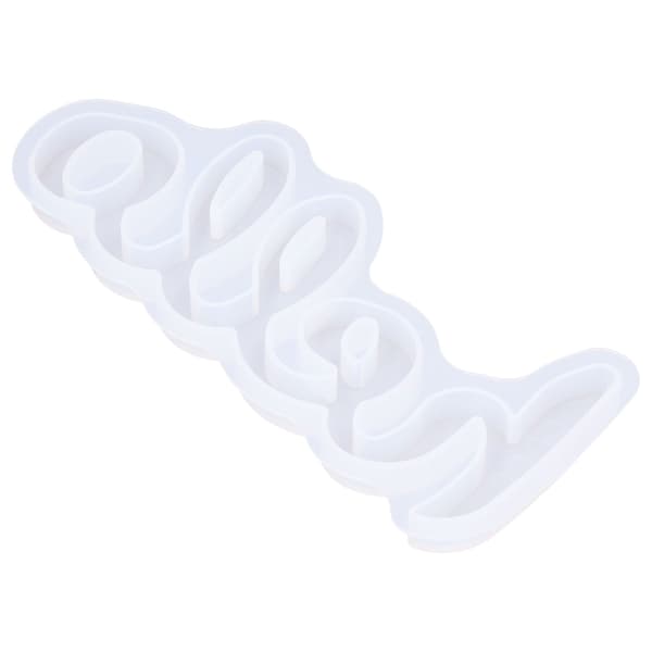 Silikonform DIY Engelske Ord Bokstaver Krystall Epoksy Speil Silikonform Dekorasjon