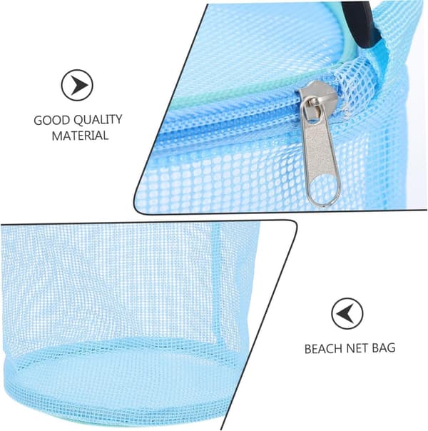 Netting oppbevaringspose for gutter og jenter Reiseveske med pustende skjell-design