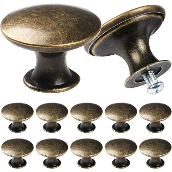 24-pak Vintage Chic Antik Bronze Skabsknopper 30mm