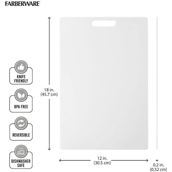 Extra Large Plastic Cutting Board Kitchen Chopping Board Dishwasher Safe with Handle