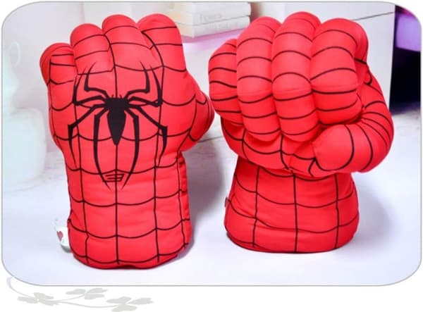 Boksehandsker Spiderman Næve Grøn Rød Edderkop Iron Man Hulk Plys
