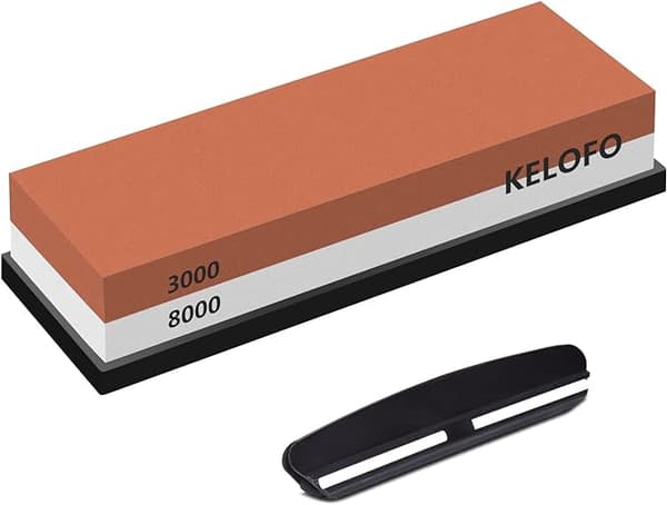 Knife Sharpening Stone Set, 2-Sided Whetstone Set 3,000/8,000 Sharpening and Honing Waterstone