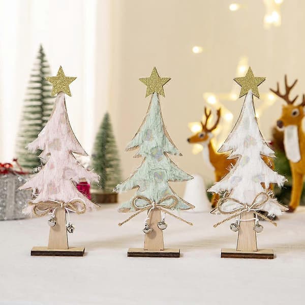 Julepynt DIY Juletrepynt Juletre Bar Vinduspynt Julegaver 22*9*3cm (Hvit)