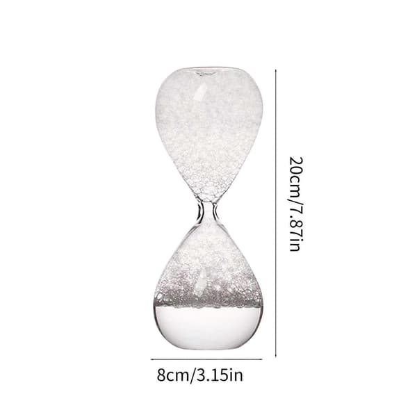 Glas Flydende Bevægelse Sandtimer Flydende Boble Timeglas Sandglas Timere til Studerende Lærere og Kontor Lyserød