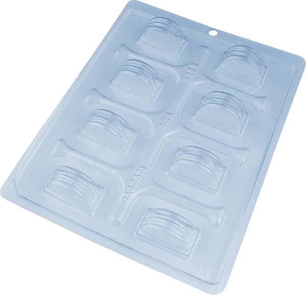 Praline Mold Dome Chocolate Mold - BWB 9285 - Special 3 Part Mold Transparent transparent