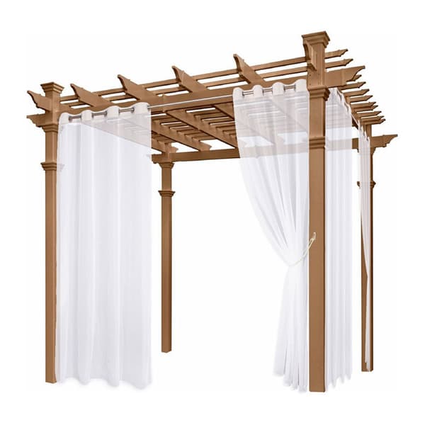 Utomhusgardiner, 2 paneler med öljetter för vardagsrum, sovrum, veranda, pergola, stuga, B132xL213 cm