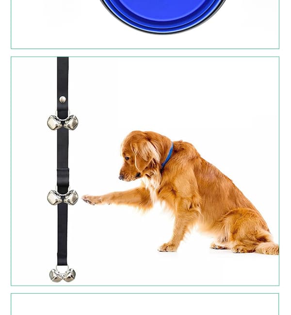 Oppgraderte hundeklokker for dørhåndtak/potte-trening/G