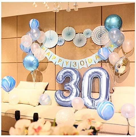 30-årsjubileumsdekorasjon, festballonger 30 år