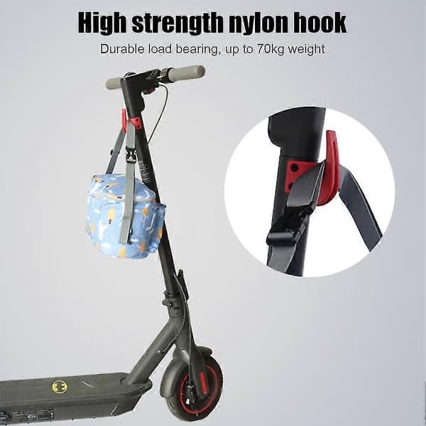 Nylon Hook for Ninebot Max G30 Electric Scooter Storage Hook Hanging Bag Claw Hook Hanger Red Style A Red Style A