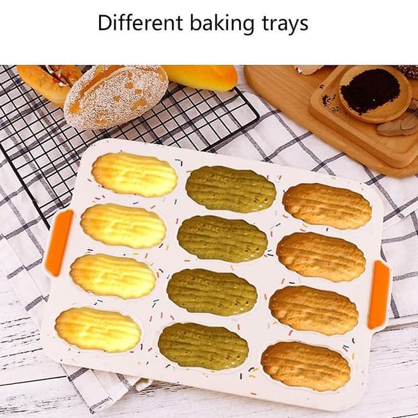 Mini Baguette Stekeplate, 34,5x 24 Cm, Non-stick Perforert Plate