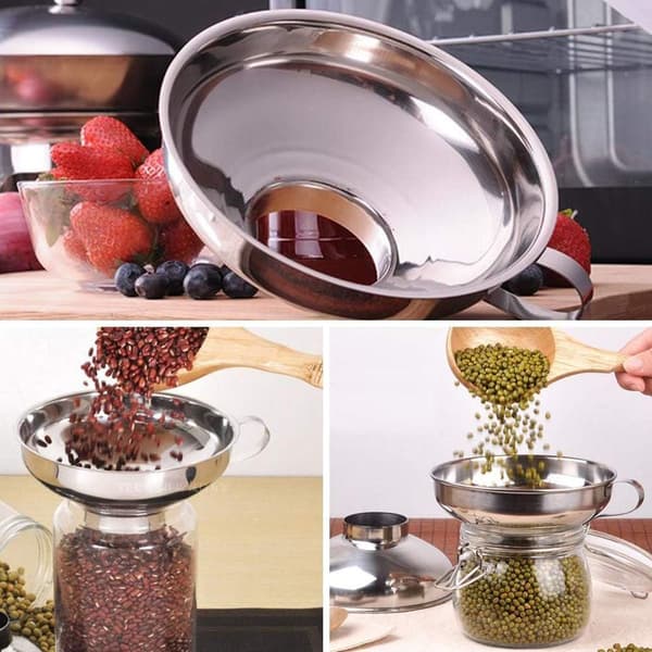Fresh-keeping funnel, two large stainless steel fresh funnels