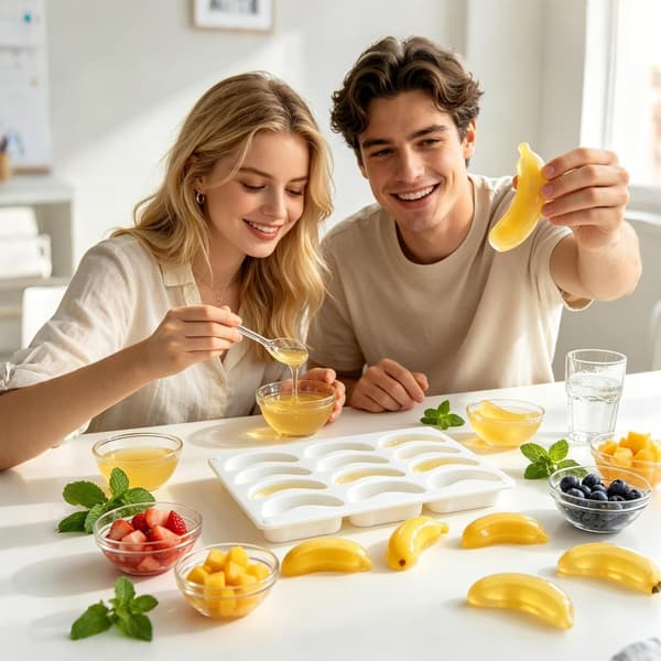 bananer form 12 Mulden Dessert-Mousse bananbakform -