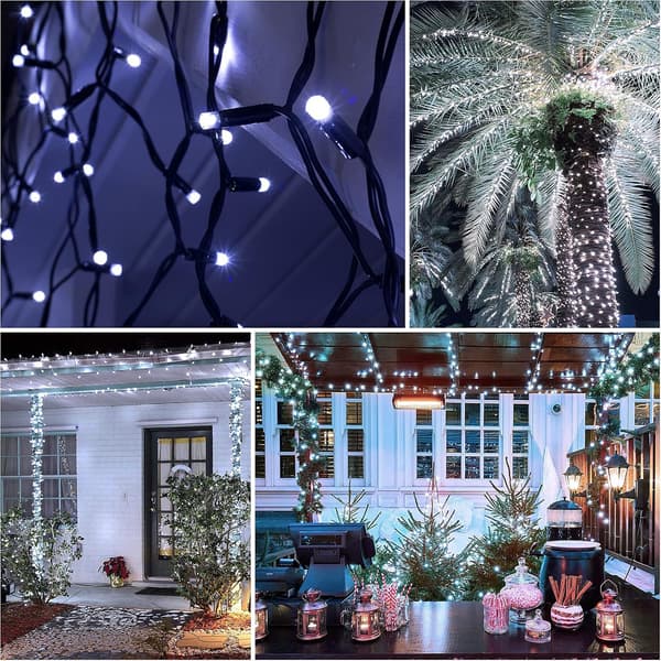 Solar Light String Gypsophila String Lights LED 8 Function Holiday