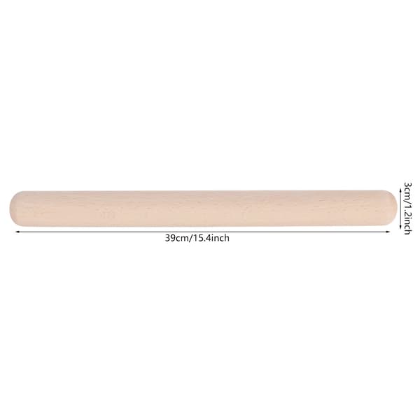 Rolling Pin for Baking, Smooth Surface Wooden Rolling Pin with Durable Construction, Wide Use Rolling Pin for Cookies Pizza Pie, Ergonomic