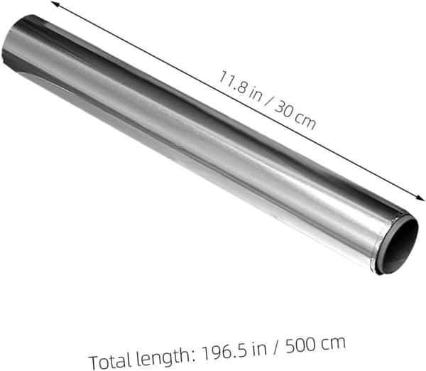 alumiinifolio 4 rullaa 30cm X 5m hopeaa keittiöön -