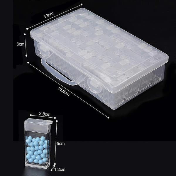 42/84 Grid Transparent Box DIY Handmade Beaded Diamond Painting Box