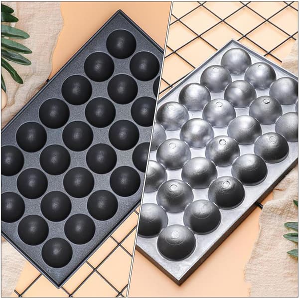 Sort aluminium Takoyaki-pande Bageplade Let Sikker Nonstick-form