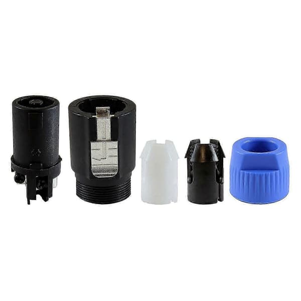 Speaker Connector Twist Lock 4-Pole Speaker Plug Compatible with Speakon NL4FC, NL4FX, NLT4X, NL2FC - 4