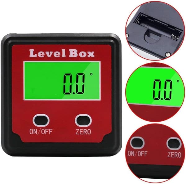 Waterproof Digital LCD Angle Meter Angle Box Bevel Box Level