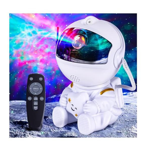 Astronaut Starry Sky Projector, Galaxy Projector with 2-Star Nebula, Remote Control, 360° Rotation, Speed, Decorative Lamp[YJD]