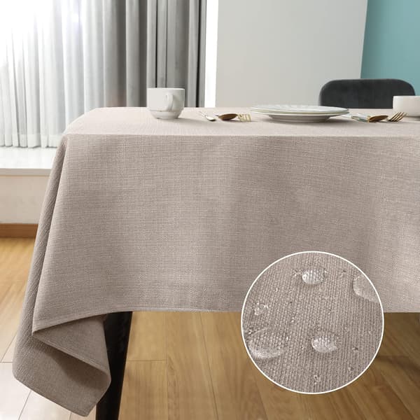 140 x 200 cm Rectangular Tablecloth, Stain Resistant and Waterproof, Machine Washable Linen-like Fabric for Home, Restaurant Table