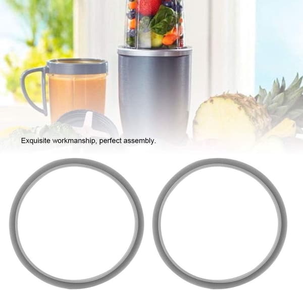Sealing Ring, 4-pack, for NutriBullet Personal Blender 600W & 900W, Water Resistant, Blender Gaskets, Grey