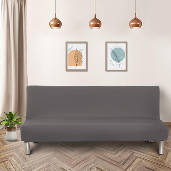Armless Sofa Cover 3-Seater Universal Stretch Clic Cl DXGHC