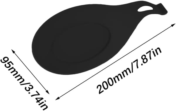 Silicone Spoon Rest, Silicone Kitchen Spoon Holder, Silicone, ZQKLA