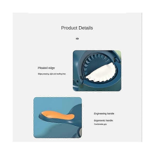 Verktøy for dumplings Trykk Dumpling Skin Tool Manuell rullende deig for å lage dumplings Dumplingform Blå