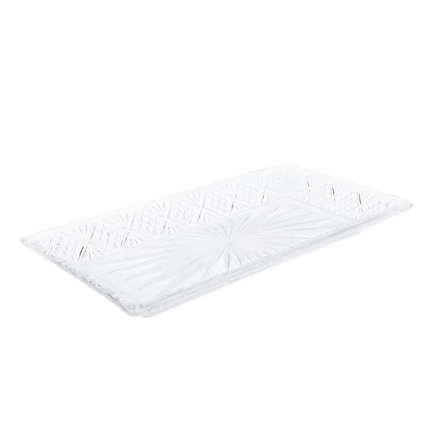 Y5431AB Rektangulær glassplate buffet matdisplay stativ vestlig mat kake glassplate stativ