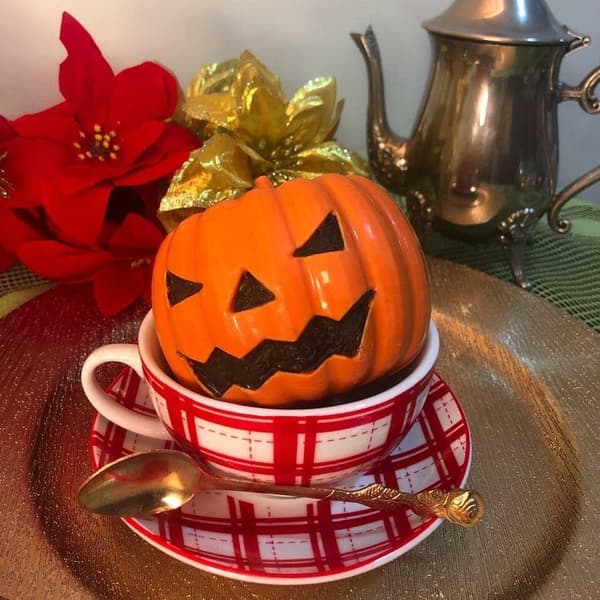 3-delt genanvendelig græskarpralineform | Græskar chokoladeform | Halloween Græskar Transparent transparent