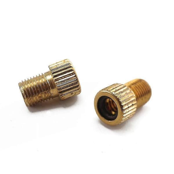5 stk. Cykelventiladapter Dv, sv (Dunlop, Fransk ventil) til Av (Bilventil) med Rin Cykeltilbehør Cykelventil db