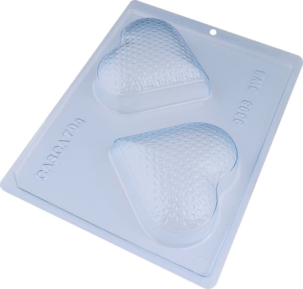 Pralinform Hjerteboks Stor Sjokoladeform - BWB 9398 - 3-delt form Transparent transparent