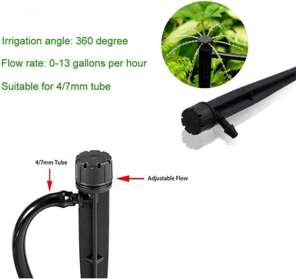 Hose Adjustable Irrigation Dripper Automatic Drip Irrigation System