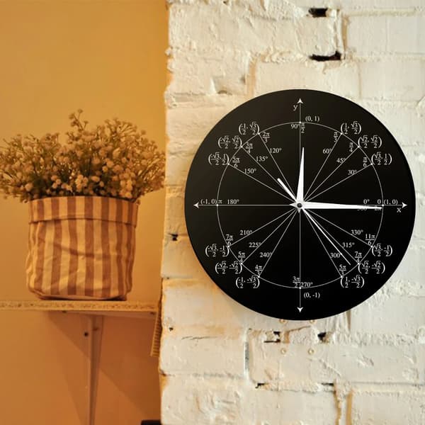 Unit Circle Math Teacher Gift Wall Clock Trigonometry Pre Calculus