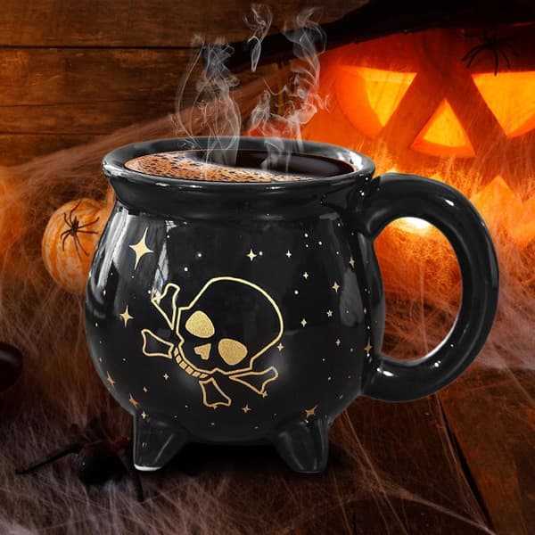 Halloween-kopp, originalt festtilbehør for drikke svart - Schwarz