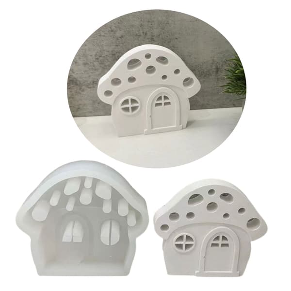 Sopphus Lysestake Silikonform 3D Hus Lagingsmateriale Gips
